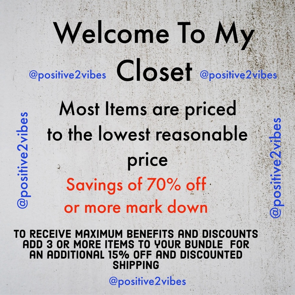 Welcome to @positive2vibes Closet